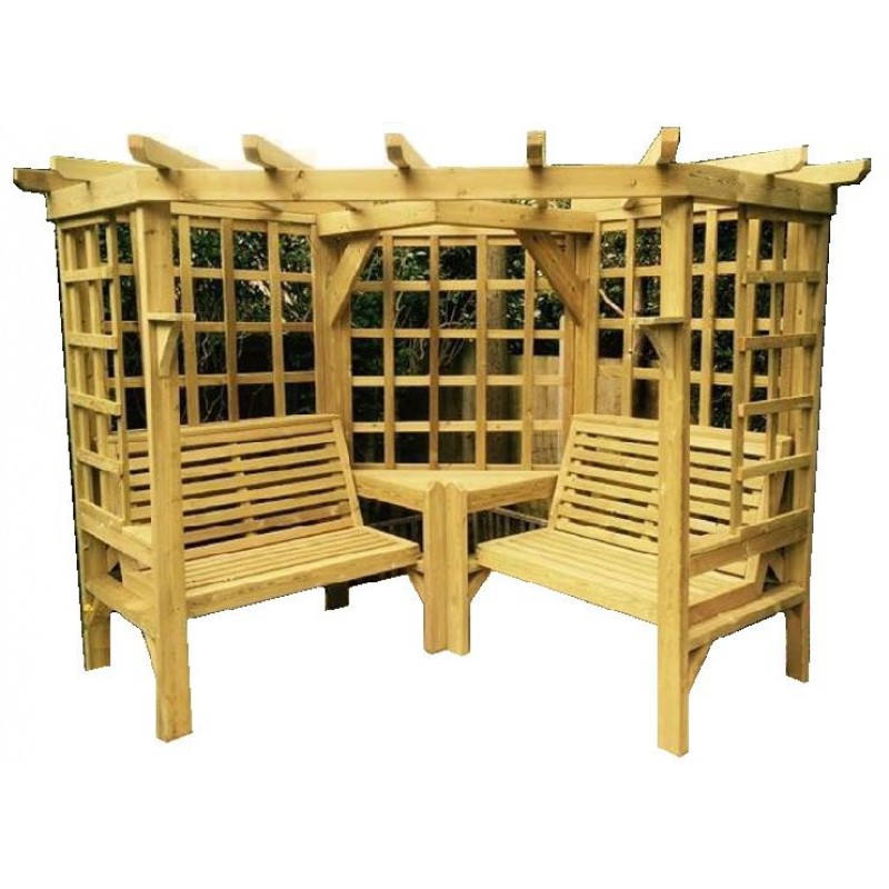 Sarok beülős pergola rendszer (Bellon)