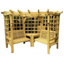 Sarok beülős pergola rendszer (Bellon) NÖVÉNY FUTTATÓ ÉPÍTMÉNYEK ÉS KIÜLŐK.