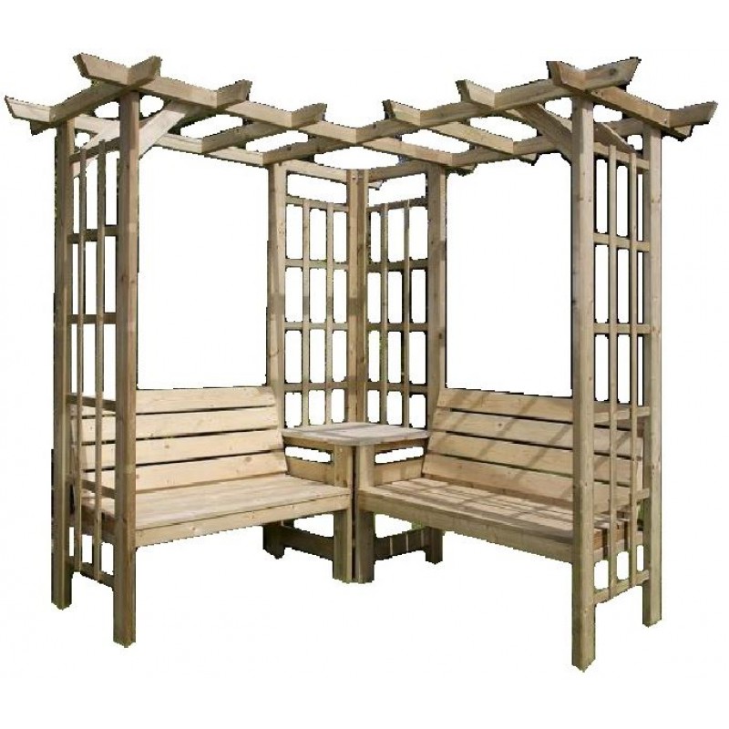 Sarok beülős pergola rendszer (Nemo)