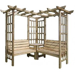 Sarok beülős pergola rendszer (Nemo) NÖVÉNY FUTTATÓ ÉPÍTMÉNYEK ÉS KIÜLŐK.