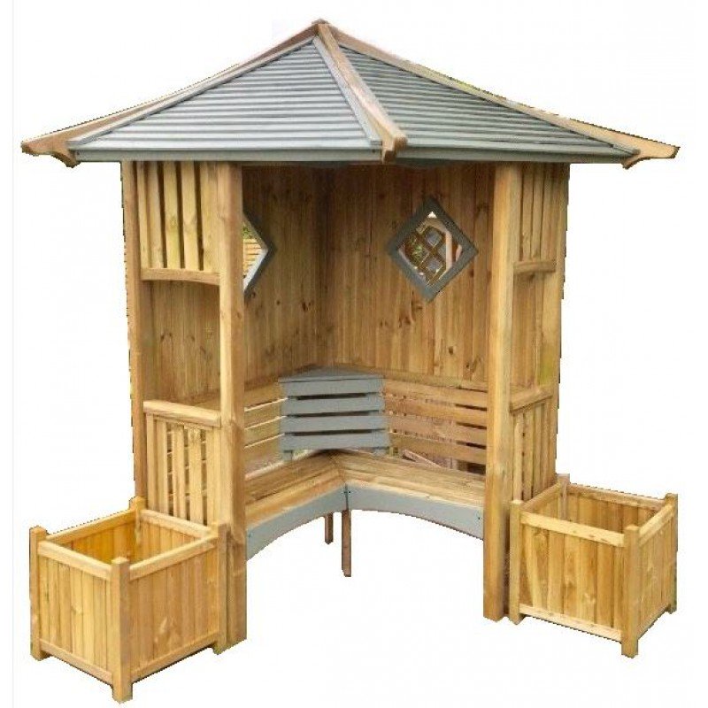 Sarok beülős pergola rendszer (Teo)