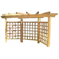Terasz beépítés pergola rendszer (Corner) GRILLEZÉS ÉPÍTMÉNYEI, SZALETLIK ÉS FILAGÓRIÁK.