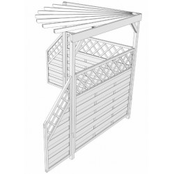 Terasz beépítés pergola rendszer (Jardin)