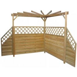 Terasz beépítés pergola rendszer (Jardin)