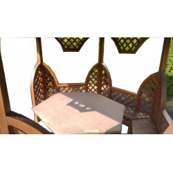 Kerti kiülő szalettli akác és hársfából (Párizs)