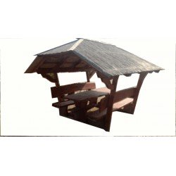 Kerti kiülő szaletli akác és hársfából (Burma) GRILLEZÉS ÉPÍTMÉNYEI, SZALETLIK ÉS FILAGÓRIÁK.