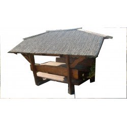 Kerti kiülő szaletli akác és hársfából (Burma)