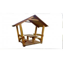 Kerti kiülő szaletli akác és hársfából (Stockholm) GRILLEZÉS ÉPÍTMÉNYEI, SZALETLIK ÉS FILAGÓRIÁK.