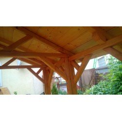 Kerti kiülő szaletli akác és lucfenyőfából  (London)