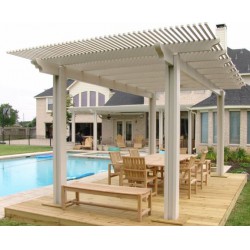 Grill pergola rendszer [White queen] Grill teraszokra pergolák
