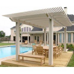 Grill pergola rendszer [White queen] Grill teraszokra pergolák