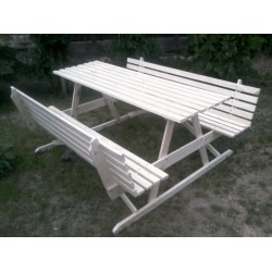 Natur Háttámlás Piknik kerti pad ÜLŐ BÚTOROK KERTBE ÉS MEDENCÉHEZ.
