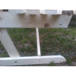 Natur Háttámlás Piknik kerti pad