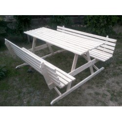 Natur Háttámlás Piknik kerti pad ÜLŐ BÚTOROK KERTBE ÉS MEDENCÉHEZ.