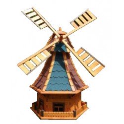 Fa szélmalom (KATERINA) KUTAK, MALMOK, HIDAK, SZÉLFORGÓK A KERT DÍSZEKÉNT.